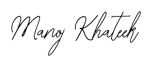 Looking for an artistic signature for Manoj Khateek? The Bearetta-2O07w calligraphy style gives a sophisticated flow suitable for business cards and emails. Manoj Khateek signature style 12 images and pictures png