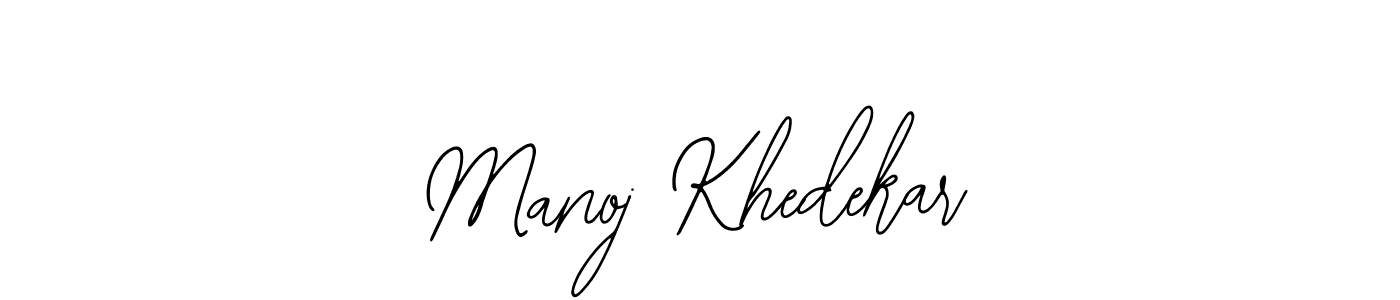 Use a signature maker to create a handwritten signature online. With this signature software, you can design (Bearetta-2O07w) your own signature for name Manoj Khedekar. Manoj Khedekar signature style 12 images and pictures png