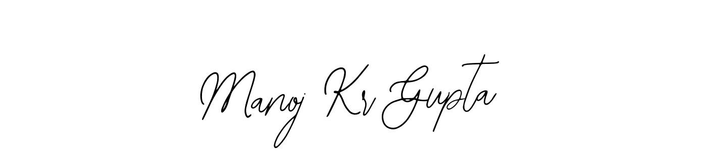 Also You can easily find your signature by using the search form. We will create Manoj Kr Gupta name handwritten signature images for you free of cost using Bearetta-2O07w sign style. Manoj Kr Gupta signature style 12 images and pictures png