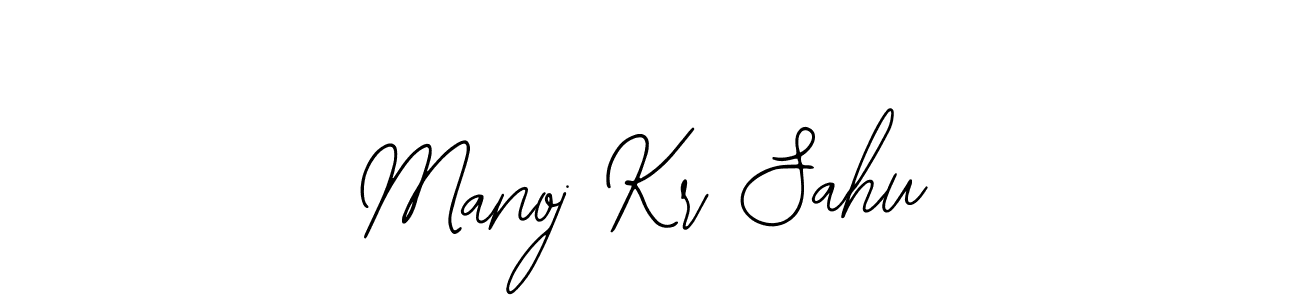 Create a beautiful signature design for name Manoj Kr Sahu. With this signature (Bearetta-2O07w) fonts, you can make a handwritten signature for free. Manoj Kr Sahu signature style 12 images and pictures png
