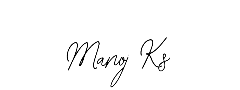 Manoj Ks stylish signature style. Best Handwritten Sign (Bearetta-2O07w) for my name. Handwritten Signature Collection Ideas for my name Manoj Ks. Manoj Ks signature style 12 images and pictures png