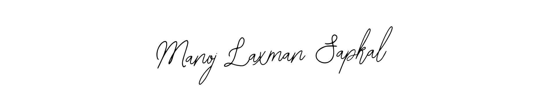 Use a signature maker to create a handwritten signature online. With this signature software, you can design (Bearetta-2O07w) your own signature for name Manoj Laxman Sapkal. Manoj Laxman Sapkal signature style 12 images and pictures png