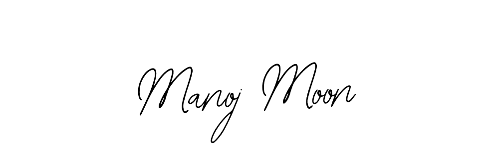 You should practise on your own different ways (Bearetta-2O07w) to write your name (Manoj Moon) in signature. don't let someone else do it for you. Manoj Moon signature style 12 images and pictures png