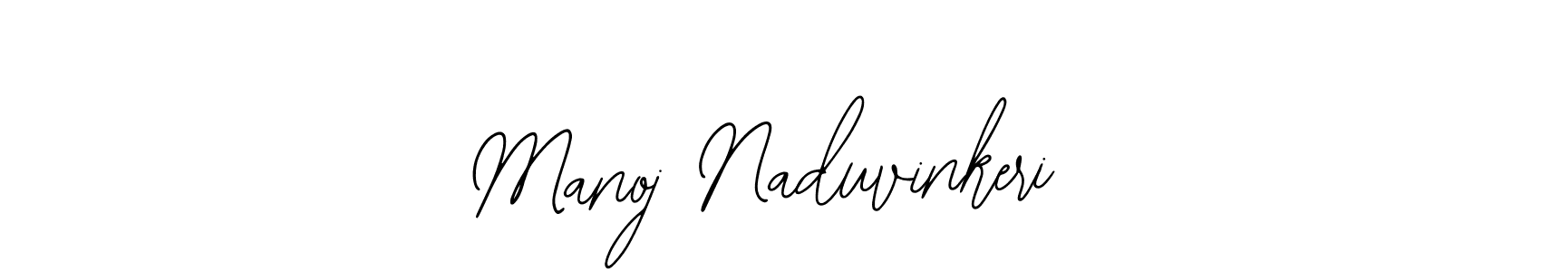 Design your own signature with our free online signature maker. With this signature software, you can create a handwritten (Bearetta-2O07w) signature for name Manoj Naduvinkeri. Manoj Naduvinkeri signature style 12 images and pictures png