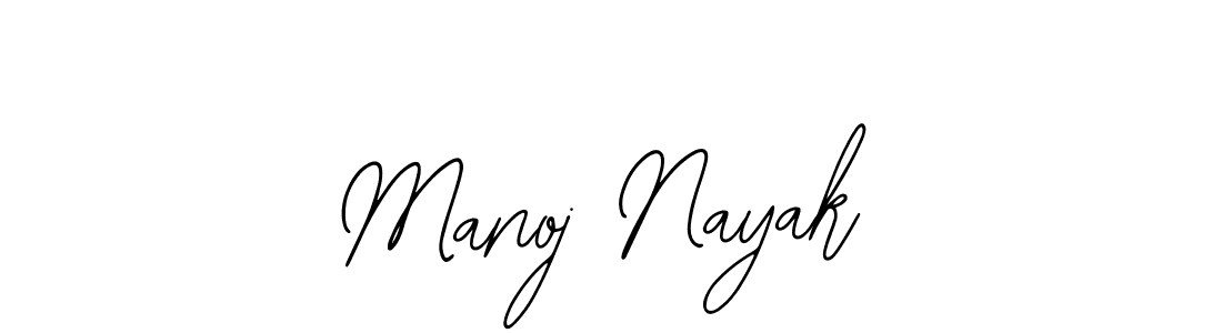 How to make Manoj Nayak name signature. Use Bearetta-2O07w style for creating short signs online. This is the latest handwritten sign. Manoj Nayak signature style 12 images and pictures png