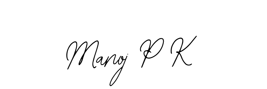 Create a beautiful signature design for name Manoj P K. With this signature (Bearetta-2O07w) fonts, you can make a handwritten signature for free. Manoj P K signature style 12 images and pictures png