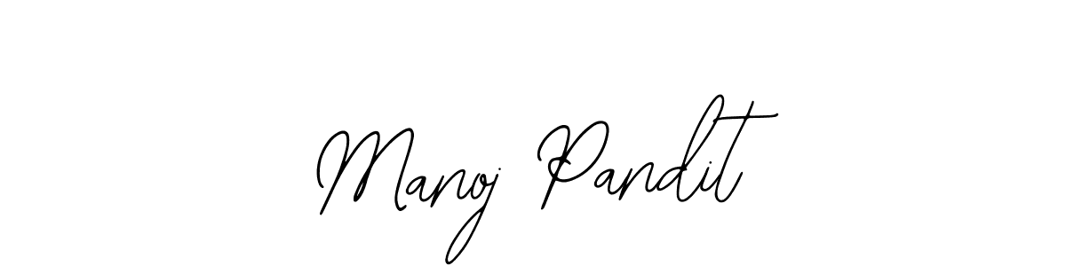 Manoj Pandit stylish signature style. Best Handwritten Sign (Bearetta-2O07w) for my name. Handwritten Signature Collection Ideas for my name Manoj Pandit. Manoj Pandit signature style 12 images and pictures png