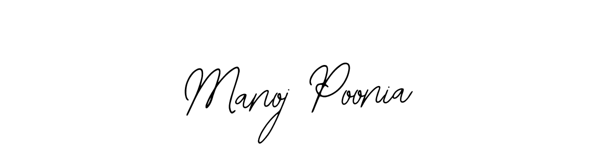 Also we have Manoj Poonia name is the best signature style. Create professional handwritten signature collection using Bearetta-2O07w autograph style. Manoj Poonia signature style 12 images and pictures png