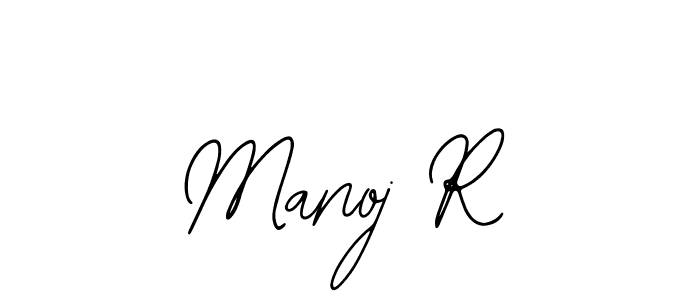 You should practise on your own different ways (Bearetta-2O07w) to write your name (Manoj R) in signature. don't let someone else do it for you. Manoj R signature style 12 images and pictures png