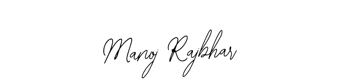 Use a signature maker to create a handwritten signature online. With this signature software, you can design (Bearetta-2O07w) your own signature for name Manoj Rajbhar. Manoj Rajbhar signature style 12 images and pictures png