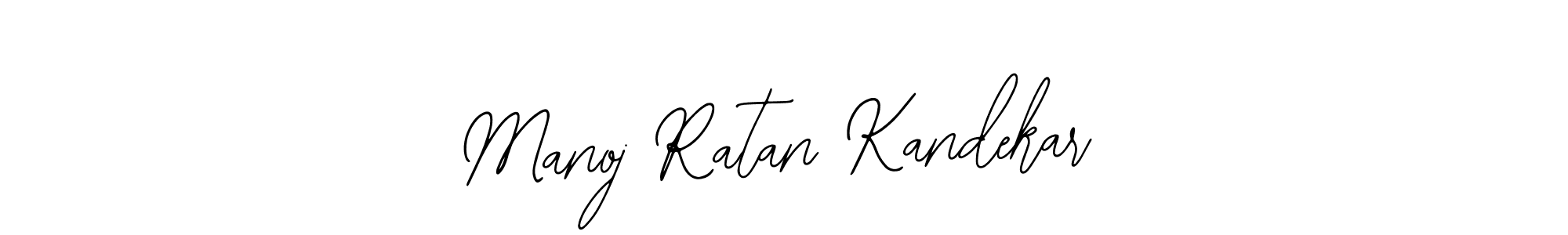 Bearetta-2O07w is a professional signature style that is perfect for those who want to add a touch of class to their signature. It is also a great choice for those who want to make their signature more unique. Get Manoj Ratan Kandekar name to fancy signature for free. Manoj Ratan Kandekar signature style 12 images and pictures png