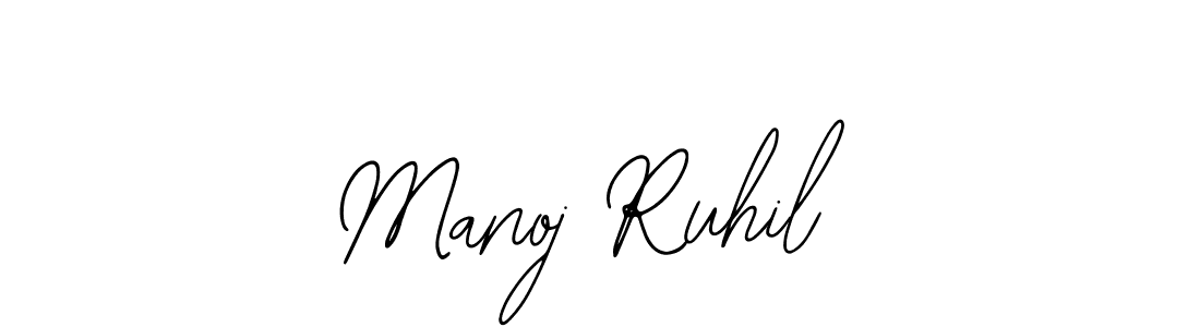 Make a beautiful signature design for name Manoj Ruhil. With this signature (Bearetta-2O07w) style, you can create a handwritten signature for free. Manoj Ruhil signature style 12 images and pictures png