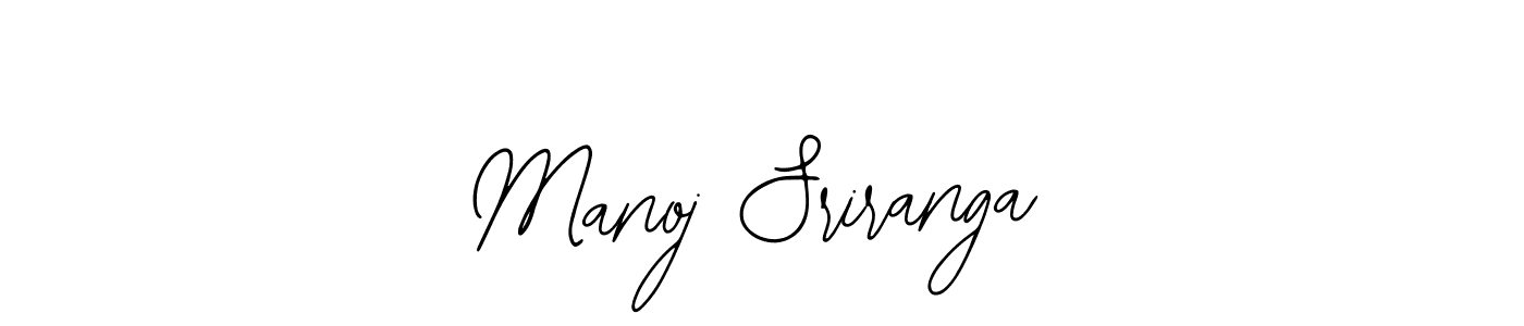 Design your own signature with our free online signature maker. With this signature software, you can create a handwritten (Bearetta-2O07w) signature for name Manoj Sriranga. Manoj Sriranga signature style 12 images and pictures png