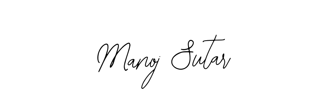 Design your own signature with our free online signature maker. With this signature software, you can create a handwritten (Bearetta-2O07w) signature for name Manoj Sutar. Manoj Sutar signature style 12 images and pictures png