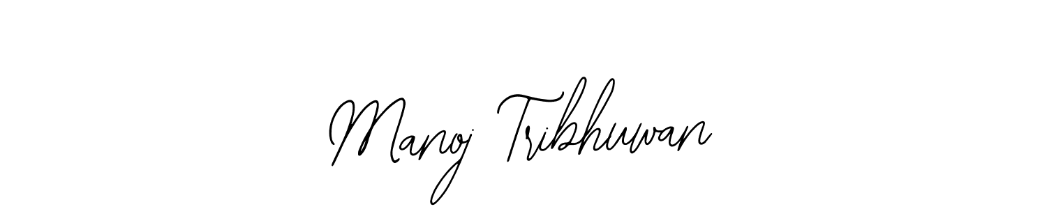 You should practise on your own different ways (Bearetta-2O07w) to write your name (Manoj Tribhuwan) in signature. don't let someone else do it for you. Manoj Tribhuwan signature style 12 images and pictures png