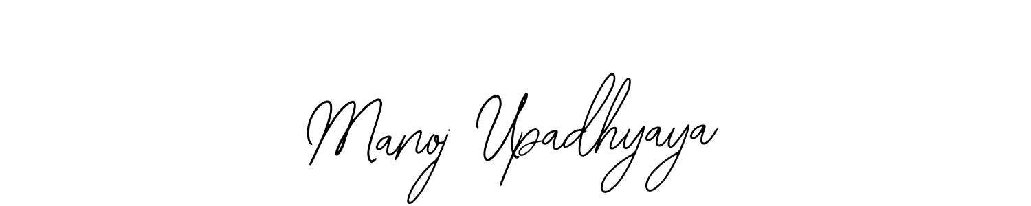 You should practise on your own different ways (Bearetta-2O07w) to write your name (Manoj Upadhyaya) in signature. don't let someone else do it for you. Manoj Upadhyaya signature style 12 images and pictures png