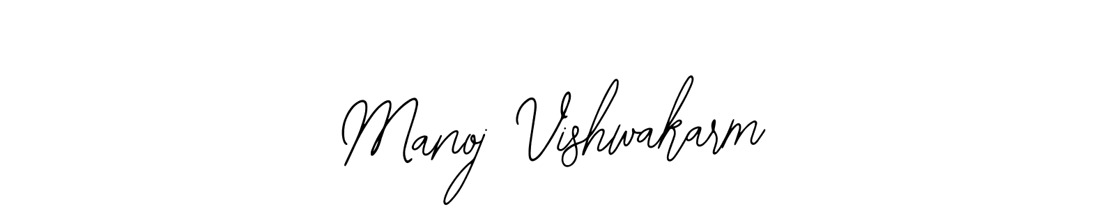 You should practise on your own different ways (Bearetta-2O07w) to write your name (Manoj Vishwakarm) in signature. don't let someone else do it for you. Manoj Vishwakarm signature style 12 images and pictures png