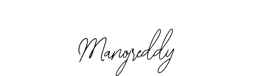 How to make Manojreddy name signature. Use Bearetta-2O07w style for creating short signs online. This is the latest handwritten sign. Manojreddy signature style 12 images and pictures png