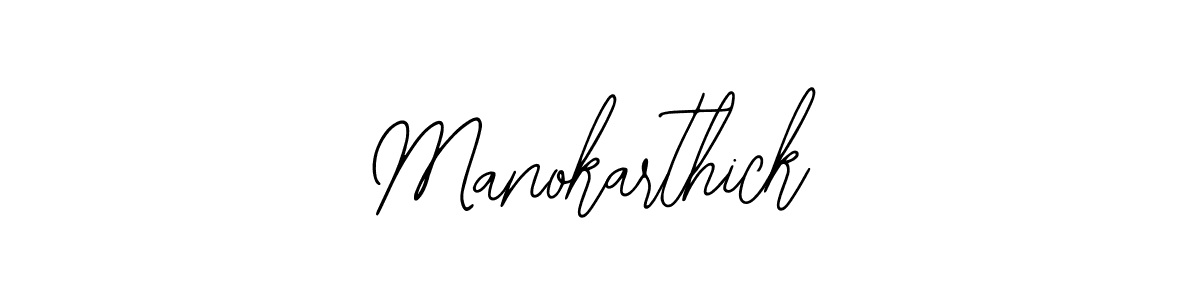 Manokarthick stylish signature style. Best Handwritten Sign (Bearetta-2O07w) for my name. Handwritten Signature Collection Ideas for my name Manokarthick. Manokarthick signature style 12 images and pictures png