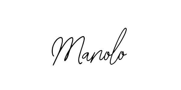 Design your own signature with our free online signature maker. With this signature software, you can create a handwritten (Bearetta-2O07w) signature for name Manolo. Manolo signature style 12 images and pictures png