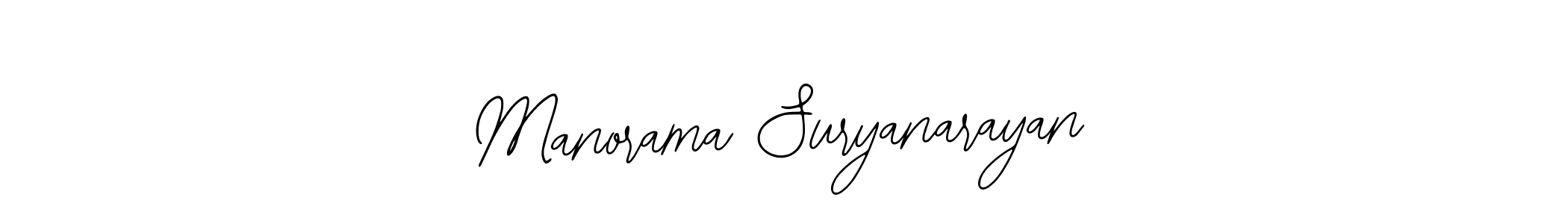 Similarly Bearetta-2O07w is the best handwritten signature design. Signature creator online .You can use it as an online autograph creator for name Manorama Suryanarayan. Manorama Suryanarayan signature style 12 images and pictures png