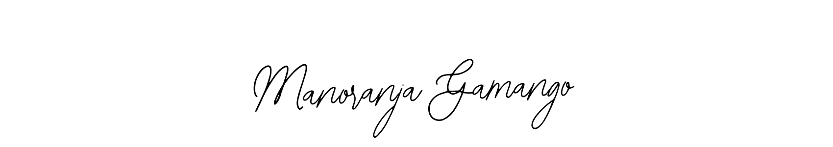 Bearetta-2O07w is a professional signature style that is perfect for those who want to add a touch of class to their signature. It is also a great choice for those who want to make their signature more unique. Get Manoranja Gamango name to fancy signature for free. Manoranja Gamango signature style 12 images and pictures png