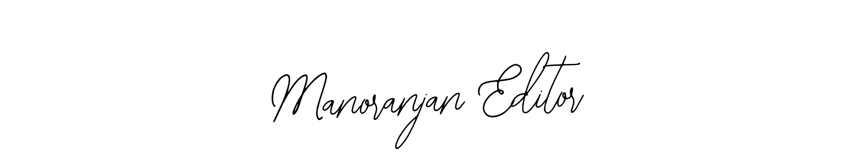 Design your own signature with our free online signature maker. With this signature software, you can create a handwritten (Bearetta-2O07w) signature for name Manoranjan Editor. Manoranjan Editor signature style 12 images and pictures png