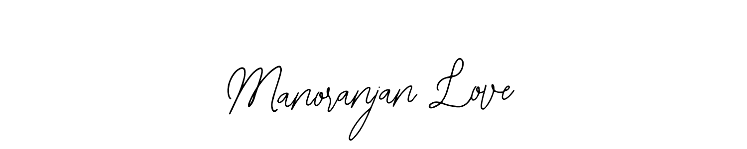 The best way (Bearetta-2O07w) to make a short signature is to pick only two or three words in your name. The name Manoranjan Love include a total of six letters. For converting this name. Manoranjan Love signature style 12 images and pictures png