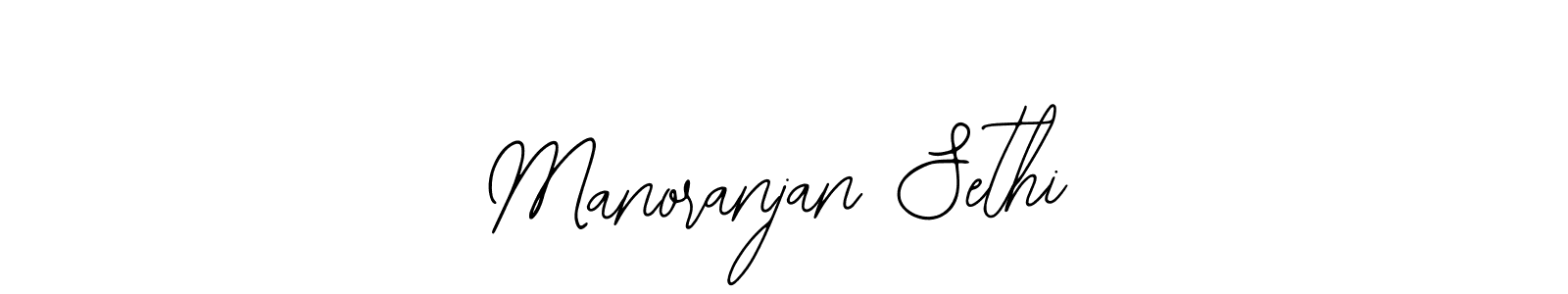 Also we have Manoranjan Sethi name is the best signature style. Create professional handwritten signature collection using Bearetta-2O07w autograph style. Manoranjan Sethi signature style 12 images and pictures png