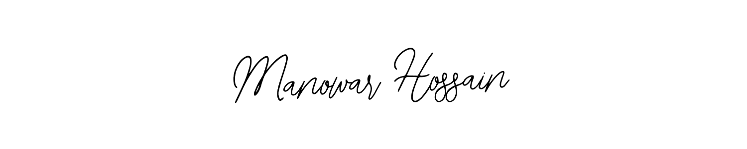 Design your own signature with our free online signature maker. With this signature software, you can create a handwritten (Bearetta-2O07w) signature for name Manowar Hossain. Manowar Hossain signature style 12 images and pictures png