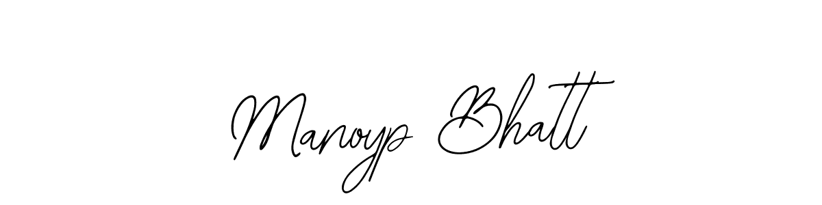 Create a beautiful signature design for name Manoyp Bhatt. With this signature (Bearetta-2O07w) fonts, you can make a handwritten signature for free. Manoyp Bhatt signature style 12 images and pictures png