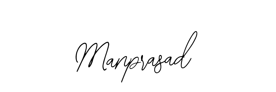 How to make Manprasad signature? Bearetta-2O07w is a professional autograph style. Create handwritten signature for Manprasad name. Manprasad signature style 12 images and pictures png