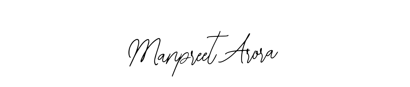 Create a beautiful signature design for name Manpreet Arora. With this signature (Bearetta-2O07w) fonts, you can make a handwritten signature for free. Manpreet Arora signature style 12 images and pictures png