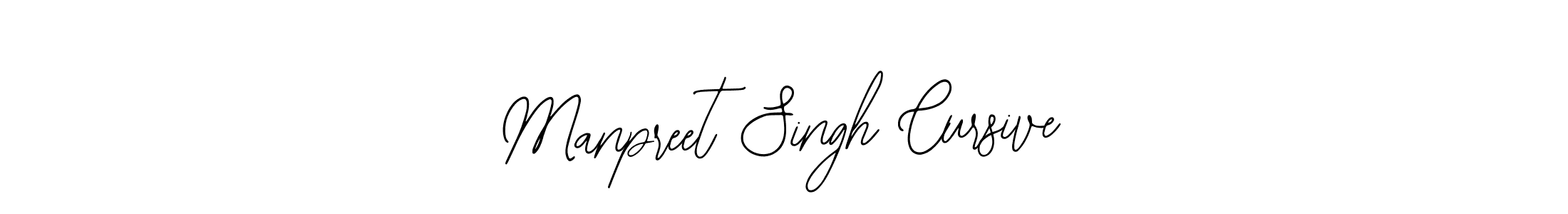 Use a signature maker to create a handwritten signature online. With this signature software, you can design (Bearetta-2O07w) your own signature for name Manpreet Singh Cursive. Manpreet Singh Cursive signature style 12 images and pictures png