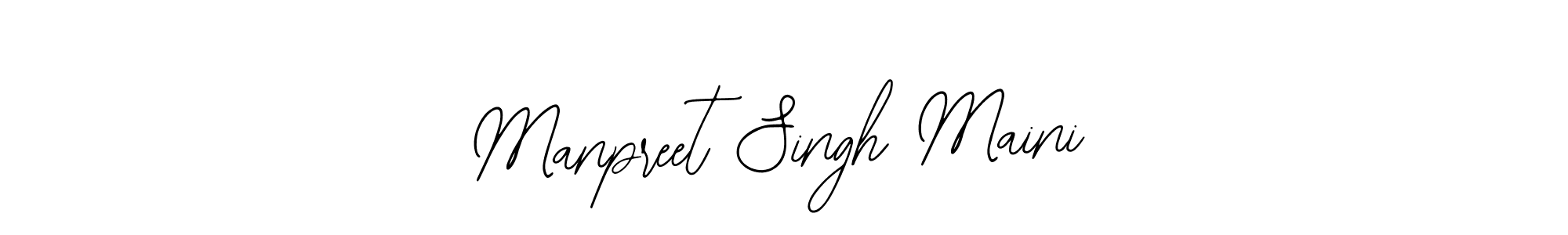 How to make Manpreet Singh Maini signature? Bearetta-2O07w is a professional autograph style. Create handwritten signature for Manpreet Singh Maini name. Manpreet Singh Maini signature style 12 images and pictures png