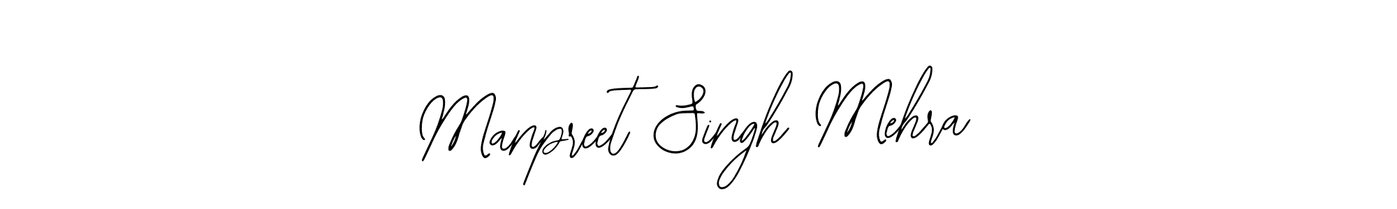 Also we have Manpreet Singh Mehra name is the best signature style. Create professional handwritten signature collection using Bearetta-2O07w autograph style. Manpreet Singh Mehra signature style 12 images and pictures png