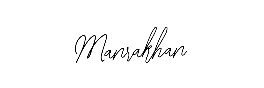How to make Manrakhan name signature. Use Bearetta-2O07w style for creating short signs online. This is the latest handwritten sign. Manrakhan signature style 12 images and pictures png