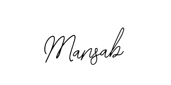 Also we have Mansab name is the best signature style. Create professional handwritten signature collection using Bearetta-2O07w autograph style. Mansab signature style 12 images and pictures png