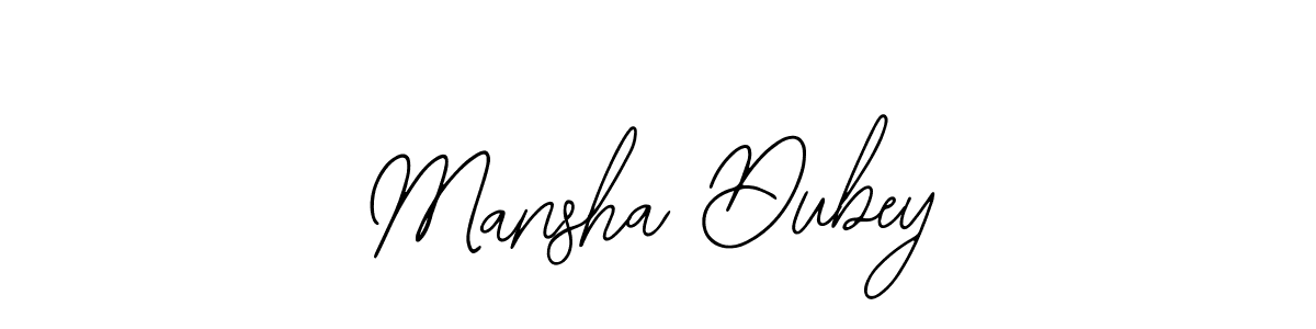 Use a signature maker to create a handwritten signature online. With this signature software, you can design (Bearetta-2O07w) your own signature for name Mansha Dubey. Mansha Dubey signature style 12 images and pictures png