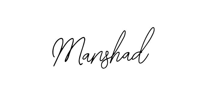 Use a signature maker to create a handwritten signature online. With this signature software, you can design (Bearetta-2O07w) your own signature for name Manshad. Manshad signature style 12 images and pictures png