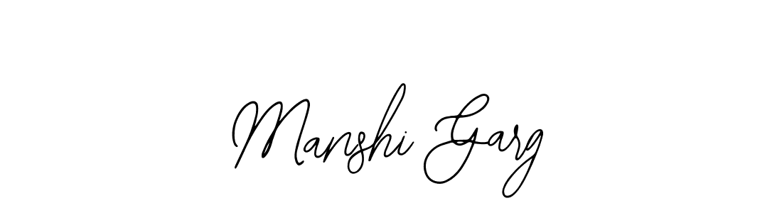Manshi Garg stylish signature style. Best Handwritten Sign (Bearetta-2O07w) for my name. Handwritten Signature Collection Ideas for my name Manshi Garg. Manshi Garg signature style 12 images and pictures png