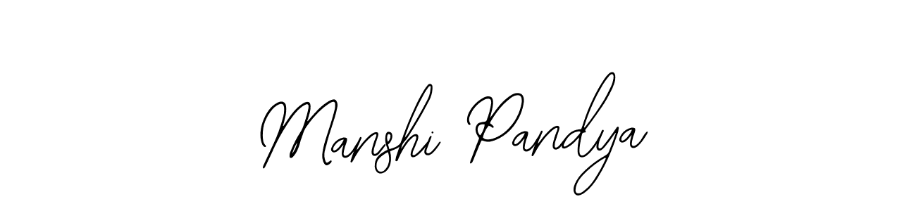 Bearetta-2O07w is a professional signature style that is perfect for those who want to add a touch of class to their signature. It is also a great choice for those who want to make their signature more unique. Get Manshi Pandya name to fancy signature for free. Manshi Pandya signature style 12 images and pictures png