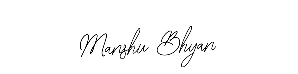 The best way (Bearetta-2O07w) to make a short signature is to pick only two or three words in your name. The name Manshu Bhyan include a total of six letters. For converting this name. Manshu Bhyan signature style 12 images and pictures png