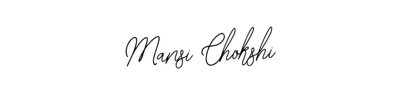 The best way (Bearetta-2O07w) to make a short signature is to pick only two or three words in your name. The name Mansi Chokshi include a total of six letters. For converting this name. Mansi Chokshi signature style 12 images and pictures png