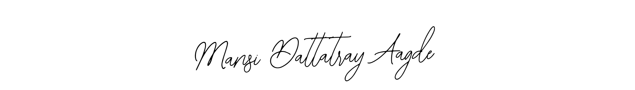 You should practise on your own different ways (Bearetta-2O07w) to write your name (Mansi Dattatray Aagde) in signature. don't let someone else do it for you. Mansi Dattatray Aagde signature style 12 images and pictures png