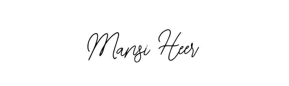 Mansi Heer stylish signature style. Best Handwritten Sign (Bearetta-2O07w) for my name. Handwritten Signature Collection Ideas for my name Mansi Heer. Mansi Heer signature style 12 images and pictures png