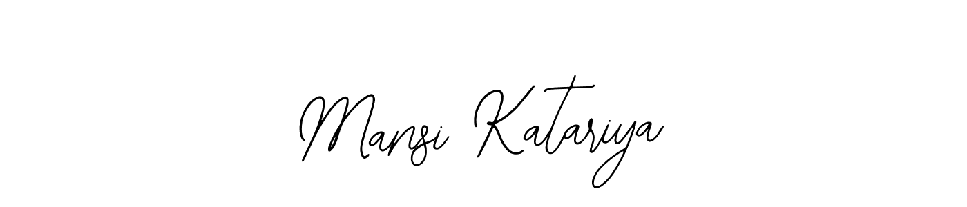 if you are searching for the best signature style for your name Mansi Katariya. so please give up your signature search. here we have designed multiple signature styles  using Bearetta-2O07w. Mansi Katariya signature style 12 images and pictures png