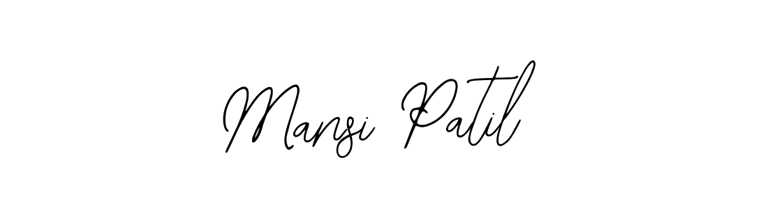 You should practise on your own different ways (Bearetta-2O07w) to write your name (Mansi Patil) in signature. don't let someone else do it for you. Mansi Patil signature style 12 images and pictures png