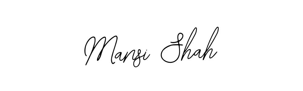 Use a signature maker to create a handwritten signature online. With this signature software, you can design (Bearetta-2O07w) your own signature for name Mansi Shah. Mansi Shah signature style 12 images and pictures png