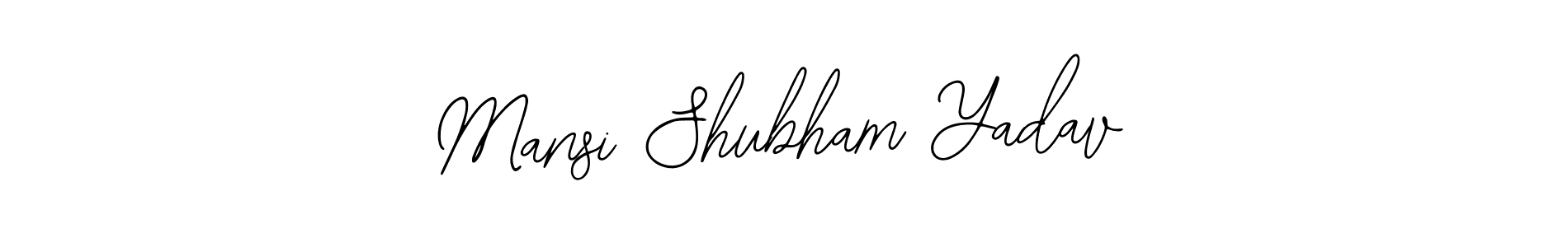 Mansi Shubham Yadav stylish signature style. Best Handwritten Sign (Bearetta-2O07w) for my name. Handwritten Signature Collection Ideas for my name Mansi Shubham Yadav. Mansi Shubham Yadav signature style 12 images and pictures png